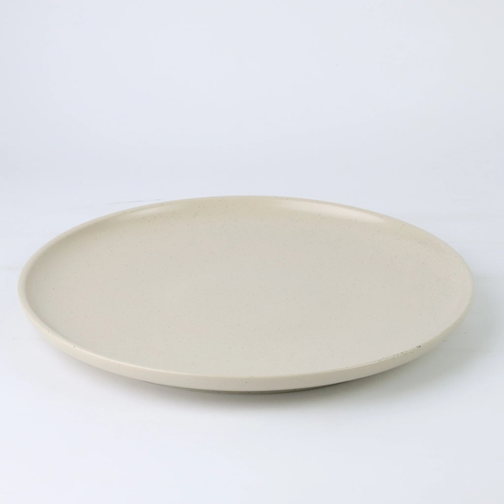 Nordic Cream Matte Ceramic Dinnerware Set – Minimalist Round Plates, Bowls & Mugs for Home
