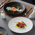 Matte textured ceramic plates, stone-patterned ceramic dishes, restaurant tableware, hotel catering porcelain, soup dishes