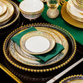 New luxury bone china tableware set – elegant European style, suitable for weddings and banquets.